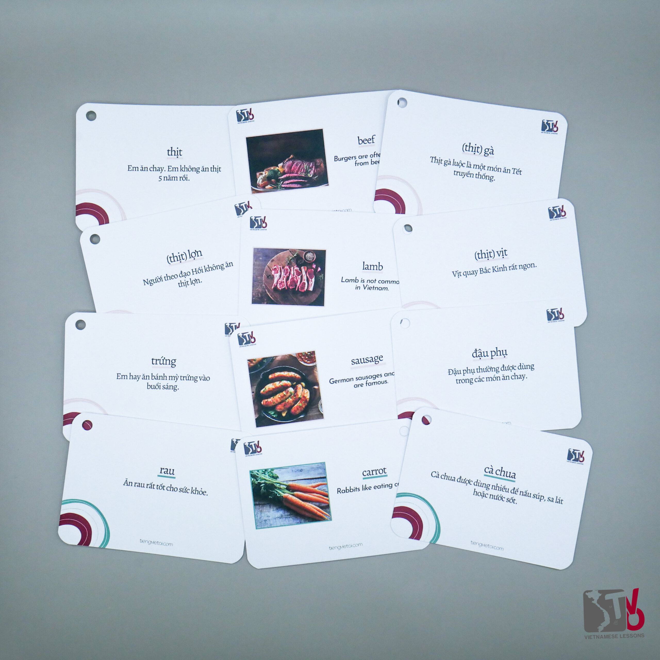 Gift Set of 5 Flashcard Topics - Tieng Viet Oi